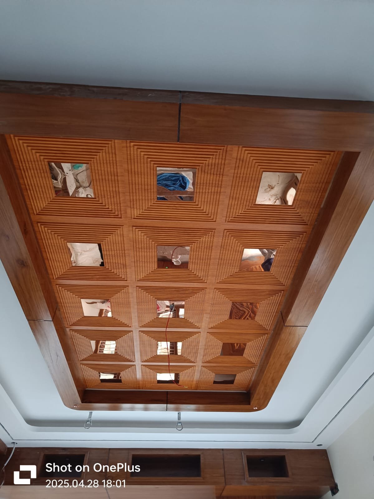 interior by shaari - wooden ceiling work